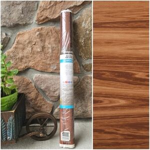 NEW Duck EasyLiner Removable Adhesive Decorative Laminate Dark Oak, 20" x 15 ft